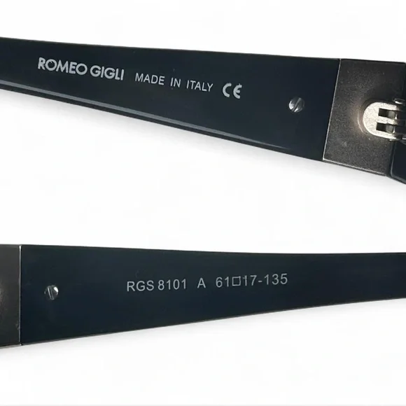 YTK Romeo Gigli Italian designer sunglasses Black Butterfly - Picture 5 of 8